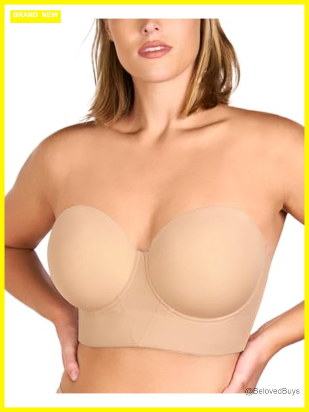 Strapless Bra Large Breasts Plus Size Minimizer Longline Convertible